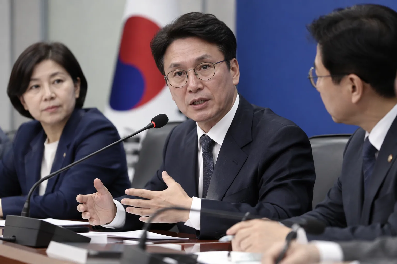 혁신당, 김민석 '교섭단체 15석 완화' 제안에 "당론은 10석" 핵심 내용을 시각화한 이미지