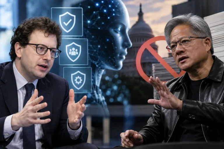 아모데이·젠슨 황, AI 안전 놓고 충돌…"3단계 안전 표준 만들자" vs "일률 규제 안돼" 관련 국제 뉴스 대표 이미지