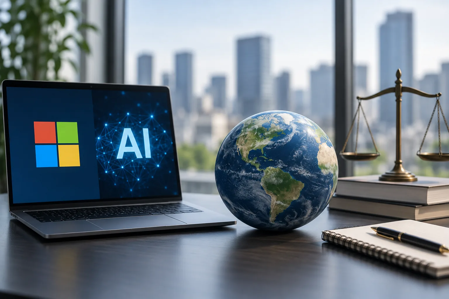 Microsoft says AI rival Anthropic could have 'disastrous impact' on humanity 배경과 파장을 설명하는 이미지