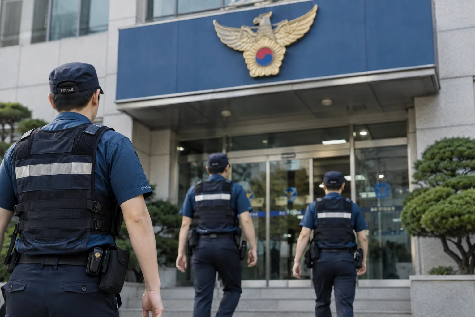 광주 동부서 경찰관들, 위장전입·근무지 이탈 물의 핵심 내용을 시각화한 이미지