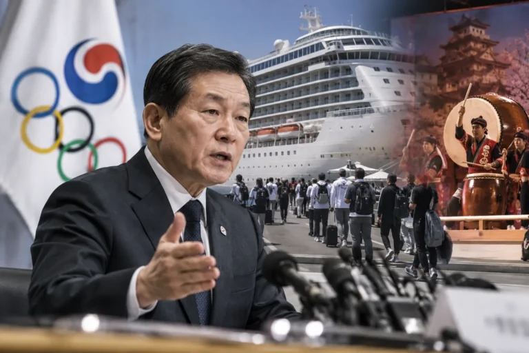 대한체육회, 크루즈 선수촌 ‘도요토미 공연’에 대해 조직위·OCA에 공식 항의 관련 스포츠 뉴스 대표 이미지