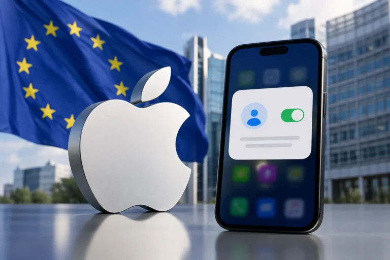애플, EU 앱의 추적 동의 화면 표현 완화 허용 관련 AI·테크 뉴스 대표 이미지