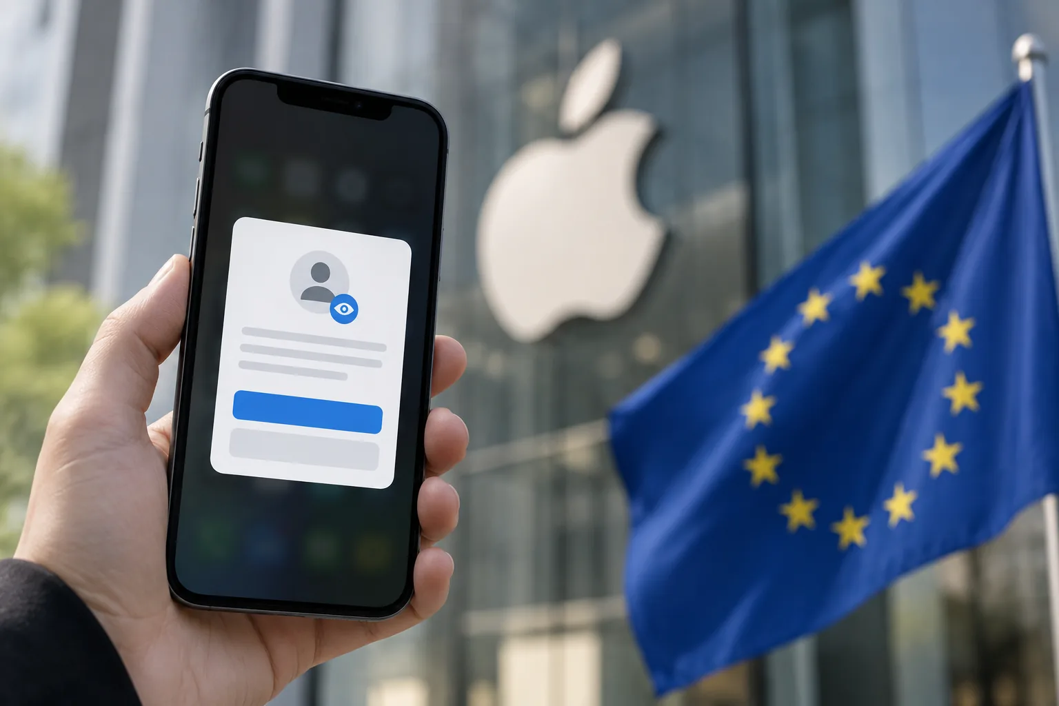 애플, EU 앱의 추적 동의 화면 표현 완화 허용 핵심 내용을 시각화한 이미지