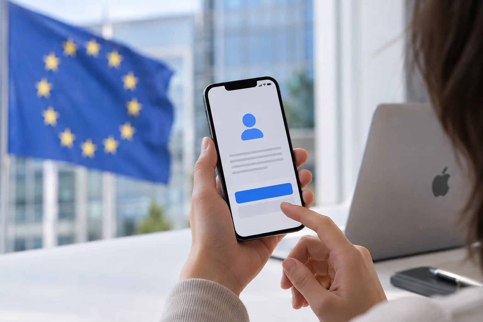 애플, EU 앱의 추적 동의 화면 표현 완화 허용 배경과 파장을 설명하는 이미지