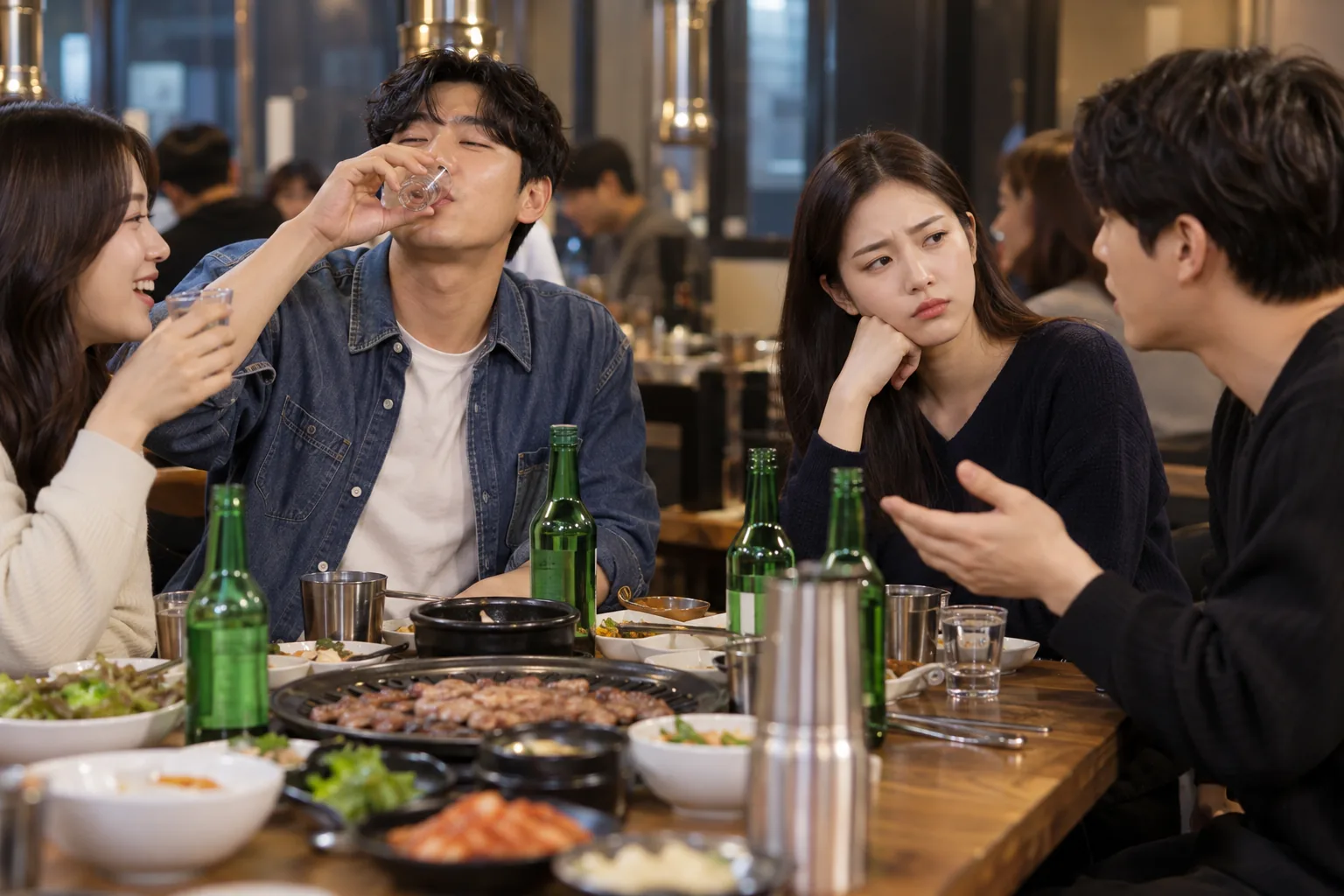 “술 안 마시면 술값 빼줘야” vs “참가비인데 뭘 빼주냐”…더치페이 기준 ‘세대 차’ 핵심 내용을 시각화한 이미지