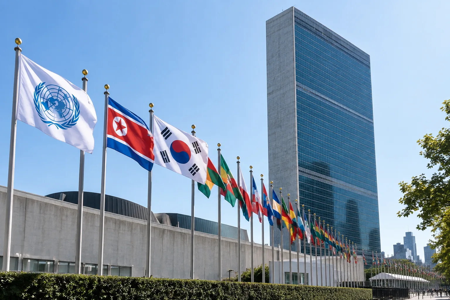 UN 남북 동시가입 35주년…"한반도 평화 번영 기원" 핵심 내용을 시각화한 이미지