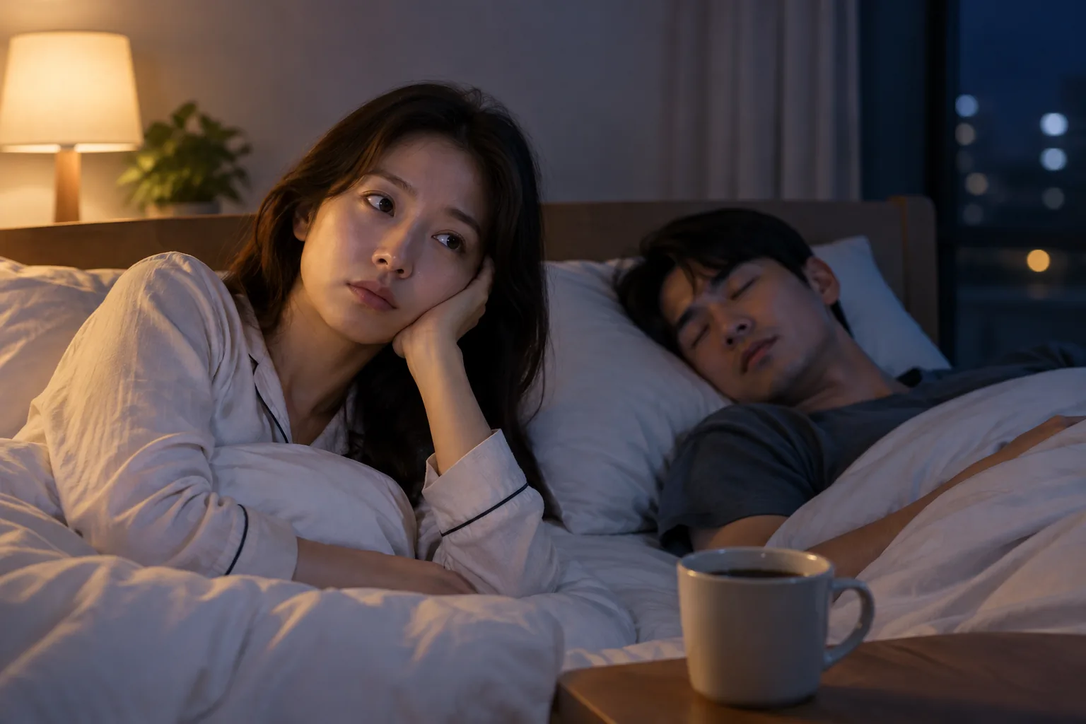 같은 커피 마셔도 누구는 ‘꿀잠’…나는 왜 밤새 뒤척일까? [건강팩트체크] 핵심 내용을 시각화한 이미지