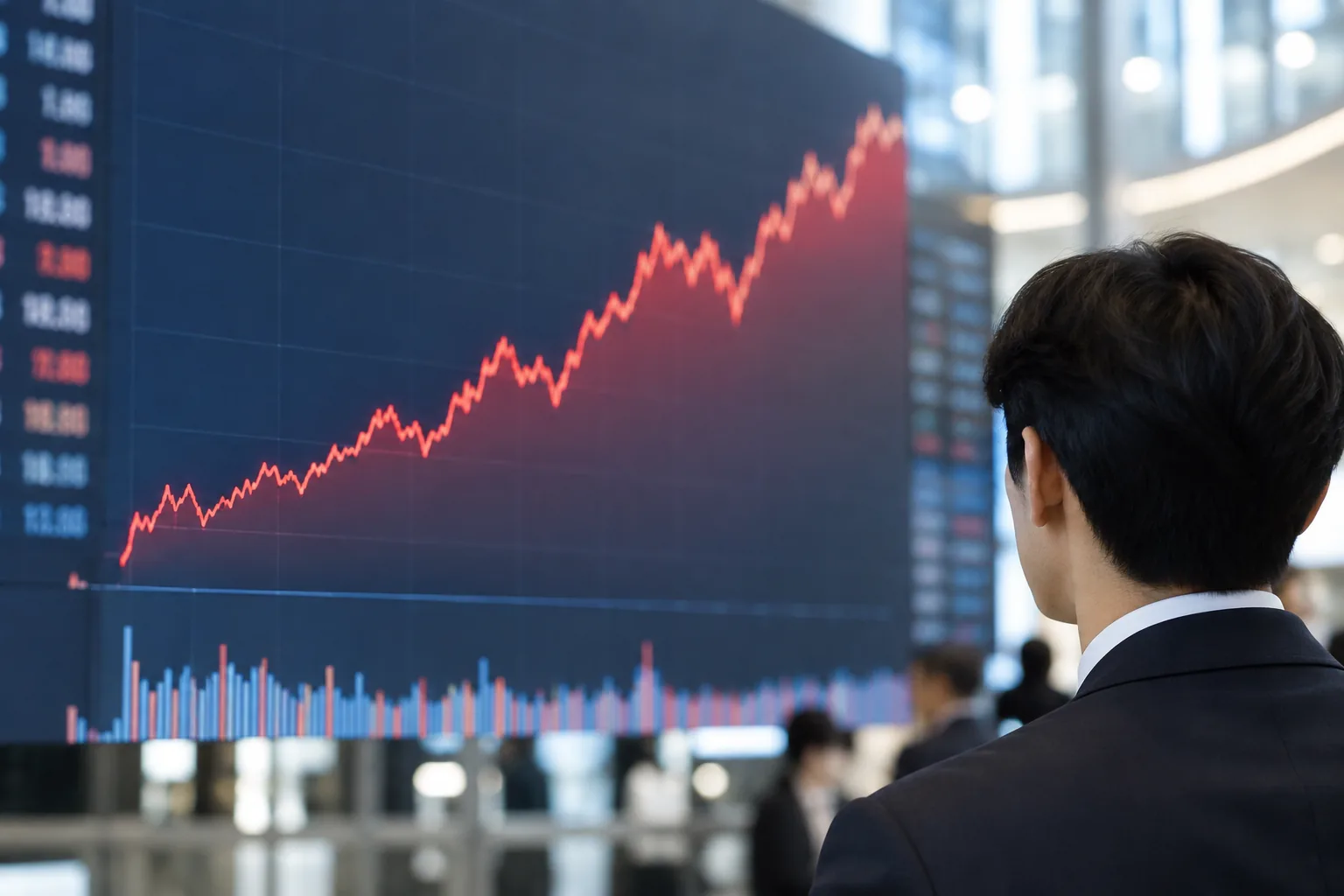 [코스닥] 10.54p(1.28%) 오른 832.72(개장) 배경과 파장을 설명하는 이미지