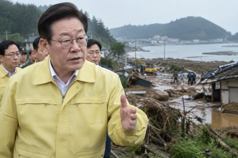 [속보] 李대통령, '호우 피해' 전남 영광군 백수읍 특별재난지역 선포 관련 정치 뉴스 대표 이미지