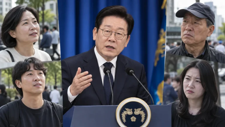 李대통령 기자회견에 시민들…“입장 밝힌 건 긍정적” “안 믿는다” 관련 사회 뉴스 대표 이미지