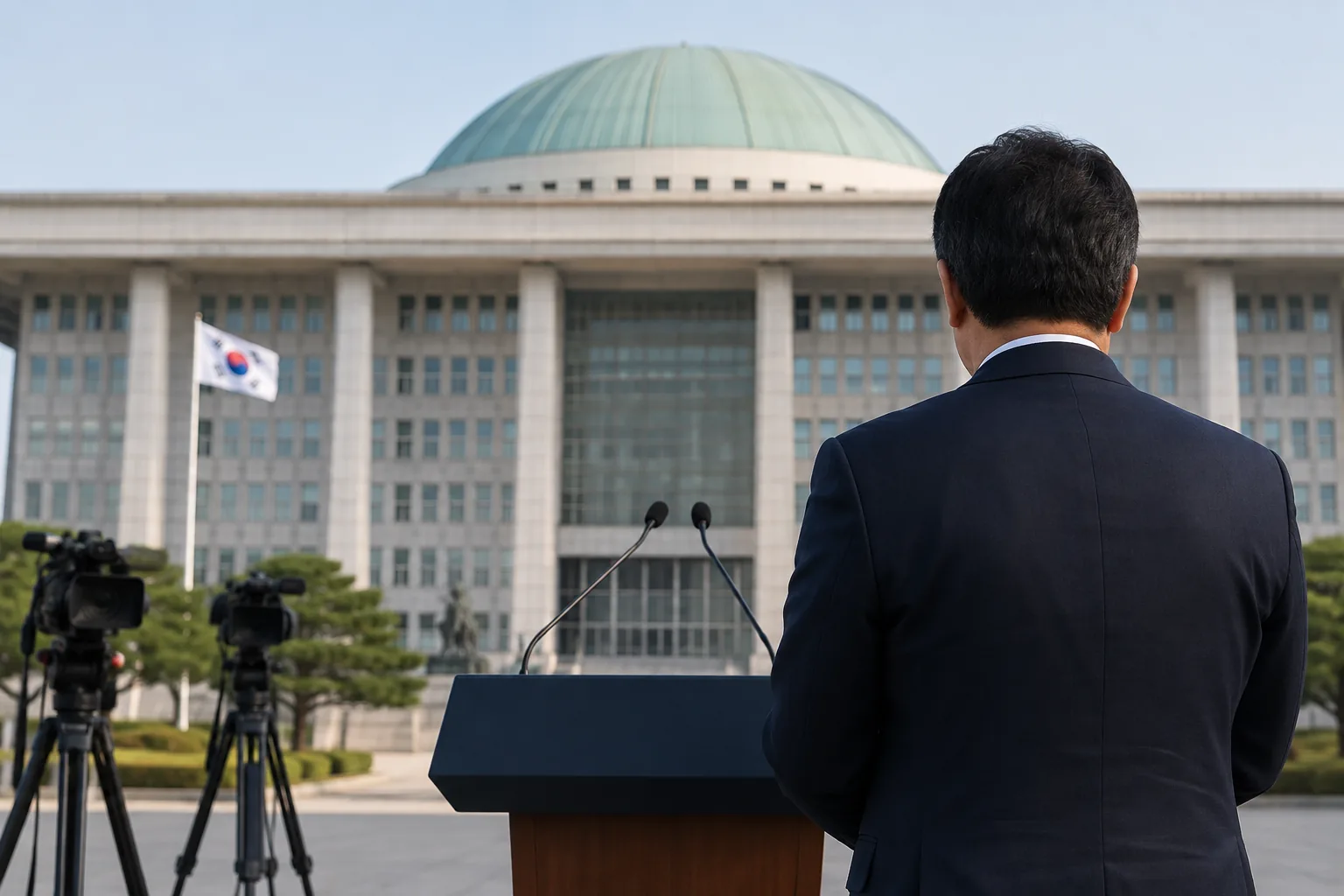 "김승원도 낙마하면" 결국 임명할까…회견 연기 이유는 배경과 파장을 설명하는 이미지