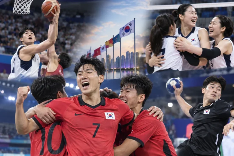 [아시안게임] 구기 종목 단체 선전…한국 선수단 분위기도 '쾌청' 관련 스포츠 뉴스 대표 이미지