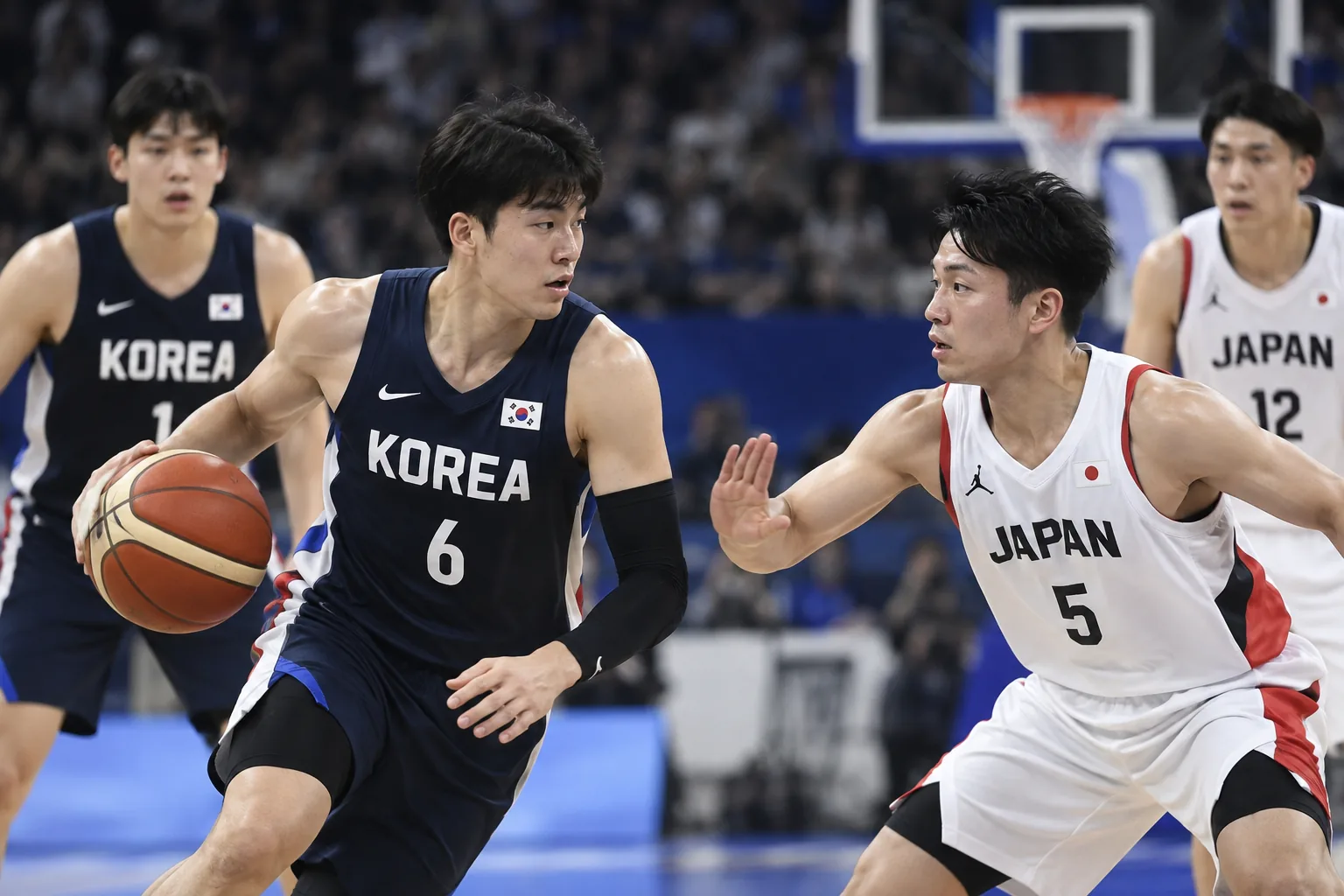 [아시안게임] '남자농구 12년 주기설' 이번에도?…내일 운명의 결승 한일전 배경과 파장을 설명하는 이미지