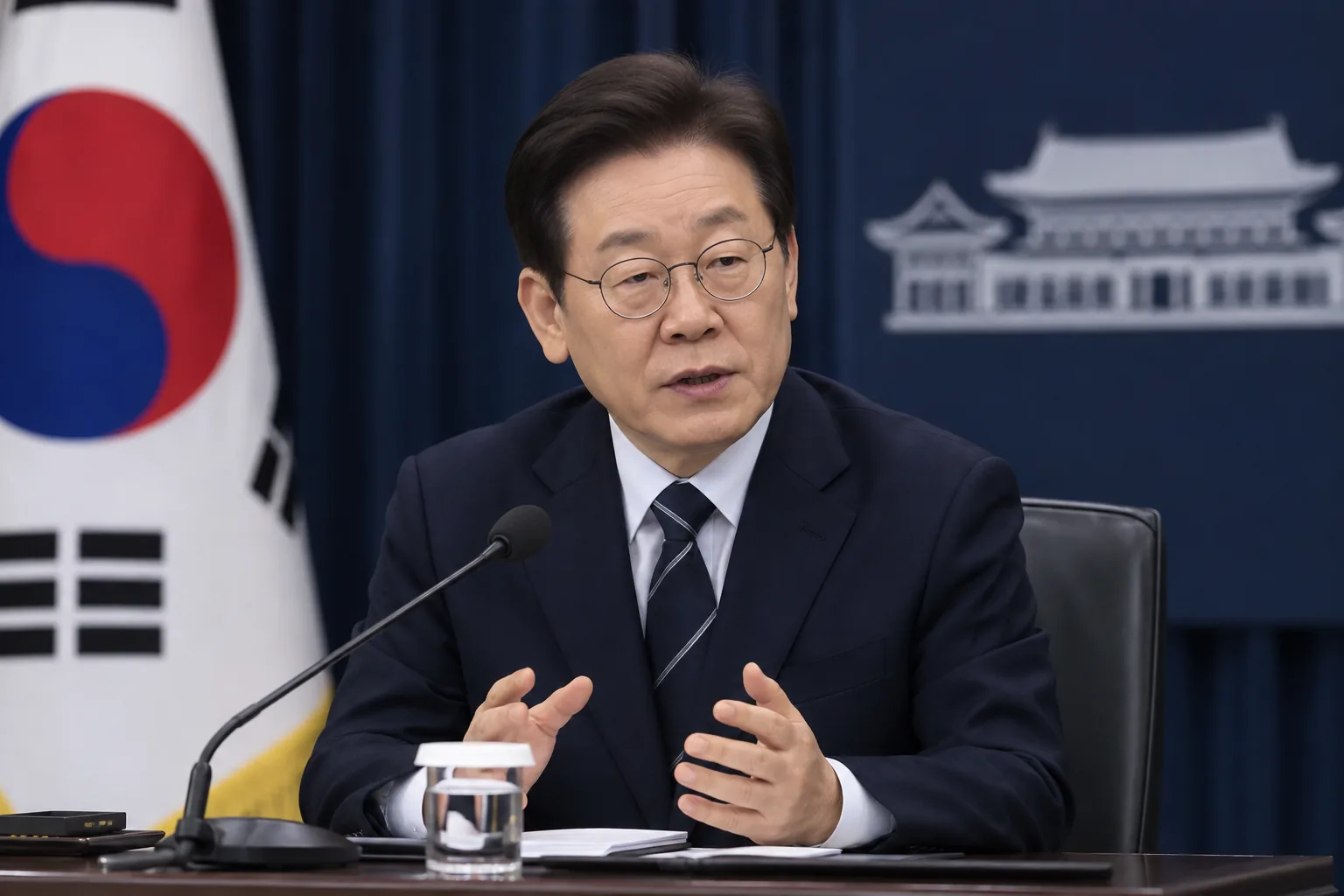 청와대 "이 대통령, 전쟁 개입 안한다는 입장…트럼프 요청 거절 아냐" 핵심 내용을 시각화한 이미지
