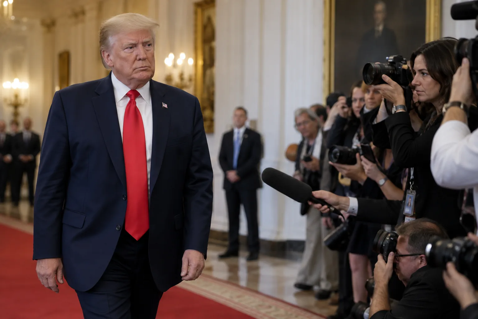 Trump treads further on free speech with new journalist bans 핵심 내용을 시각화한 이미지