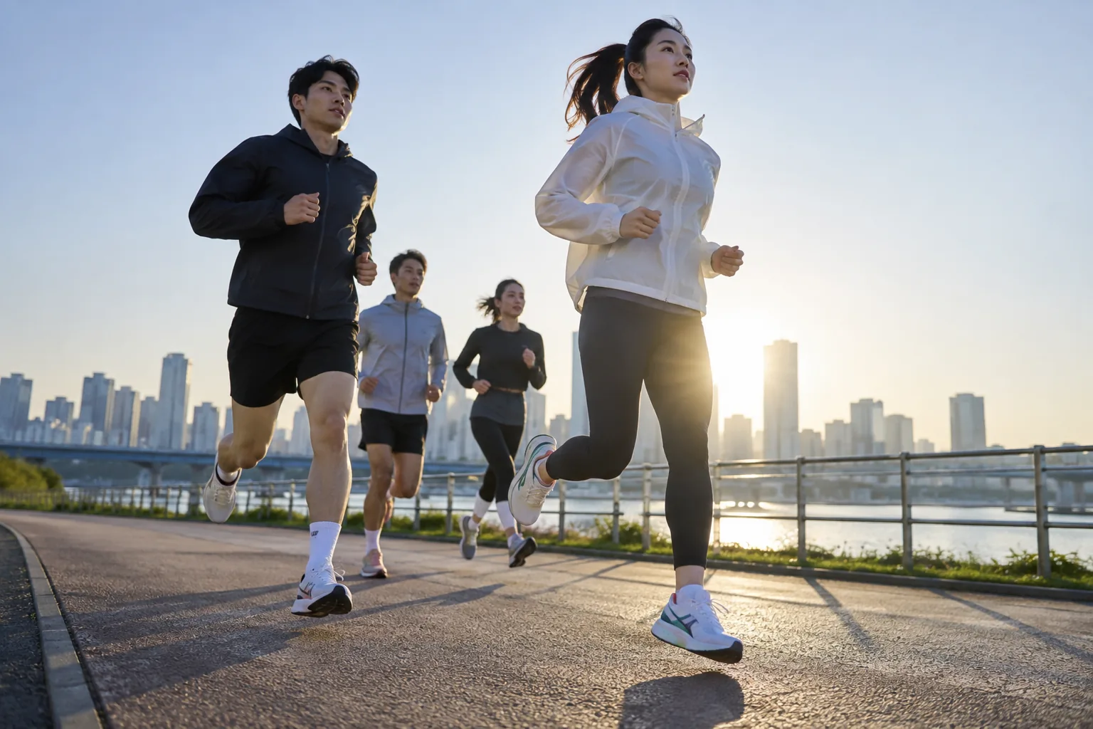 러닝 붐에 운동화 판도 '흔들'…기능성 전문 브랜드 부상 핵심 내용을 시각화한 이미지