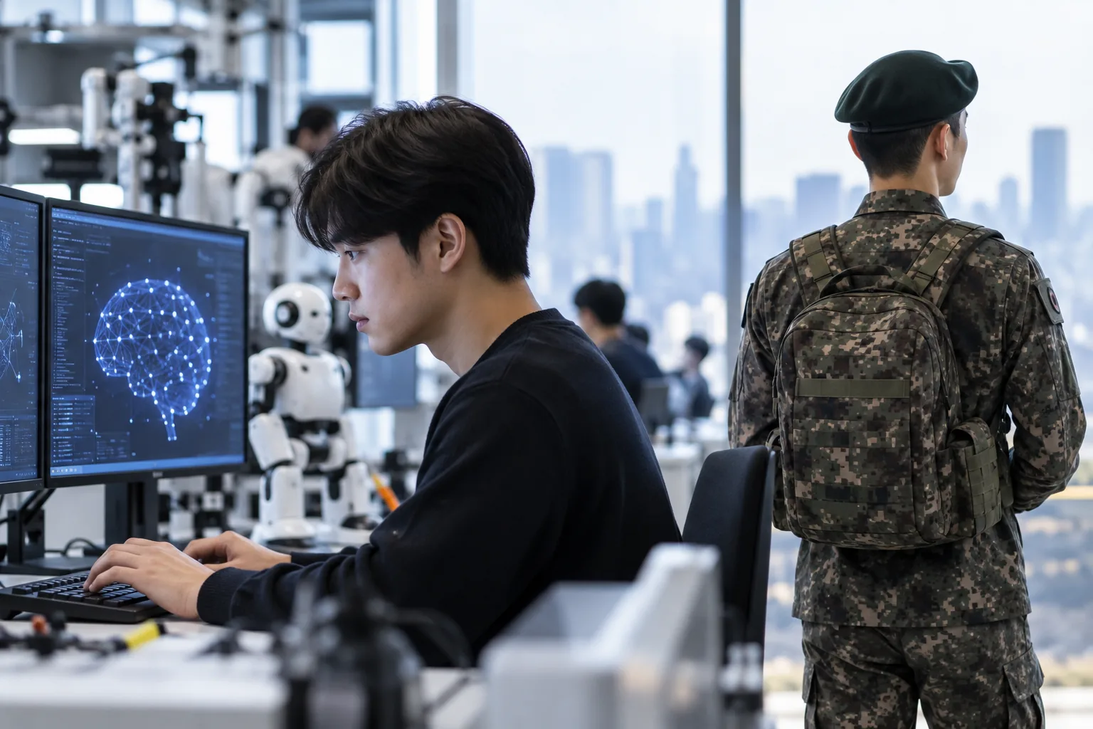 'AI 병역특례' 14년 만에 대기업 문 열린다…삼성·LG 유력 배경과 파장을 설명하는 이미지