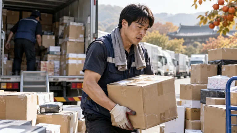 230개 나르며 “10초도 못 쉬어”…추석 택배기사의 ‘전쟁’ 관련 사회 뉴스 대표 이미지