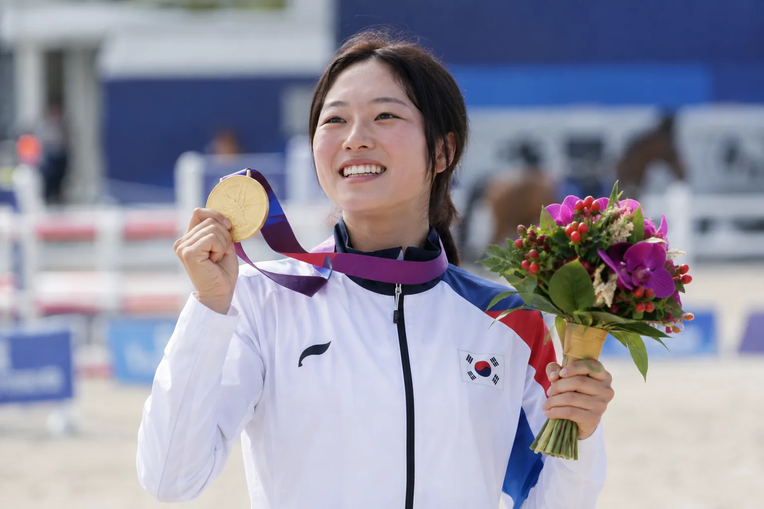 [아시안게임] '한국 1호 금' 근대5종 성승민 "안주하지 않는 선수될 것" 핵심 내용을 시각화한 이미지