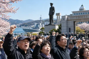 "진해 역사 지킨다"…창원서 해군사관학교 이전 반대 궐기대회 관련 정치 뉴스 대표 이미지