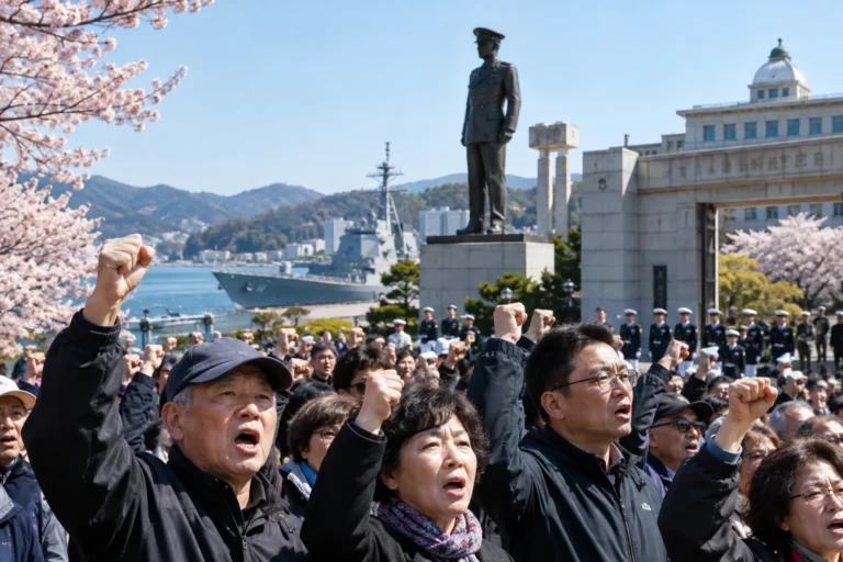 "진해 역사 지킨다"…창원서 해군사관학교 이전 반대 궐기대회 관련 정치 뉴스 대표 이미지