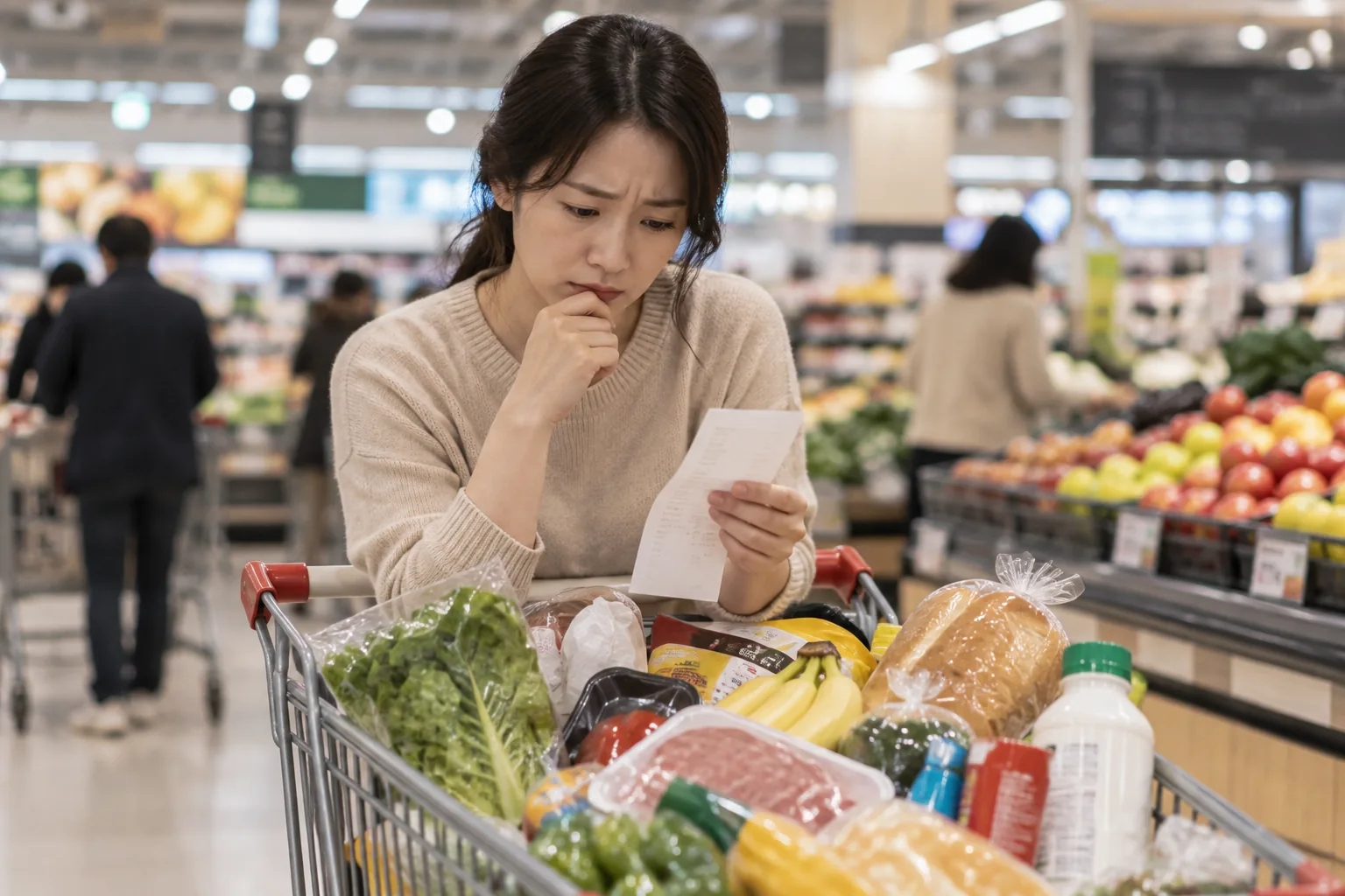“대출 받아 마트 장봅니다”…10명 중 6명 ‘생계형 빚’에 허덕이는 ‘이 나라’ 배경과 파장을 설명하는 이미지