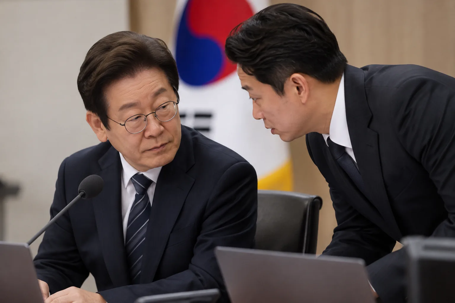 이 대통령, '사의 표명' 강훈식에 "아직 어떻게 할지 결정 못 해" 핵심 내용을 시각화한 이미지