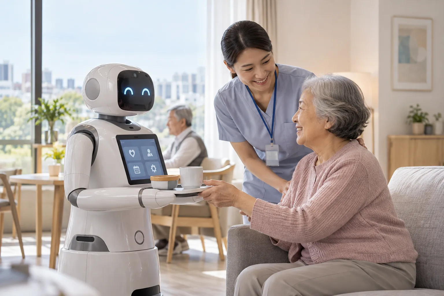 복지부, 연내 복지·돌봄 AI 대전환 로드맵 발표 핵심 내용을 시각화한 이미지