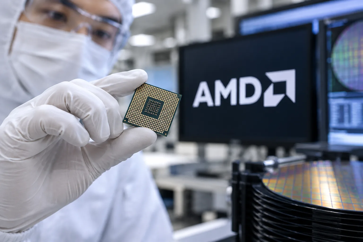 엔비디아 경쟁사 AMD, 시총 1조달러 첫 돌파…美반도체사 4번째 배경과 파장을 설명하는 이미지