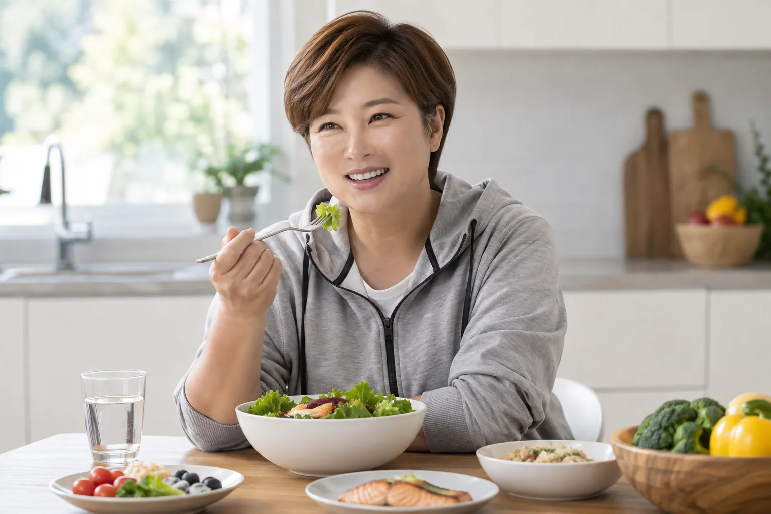 박세리 “다이어트하다 건강 잃으면 못 먹어…건강할 때 먹어야” 핵심 내용을 시각화한 이미지