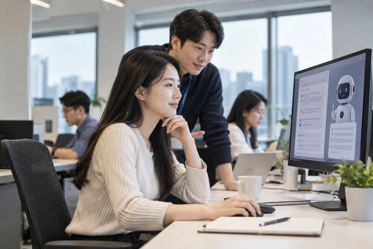 AI 쓰는 직장인 10명 중 6명 “일자리 안 줄어* 배경과 파장을 설명하는 이미지