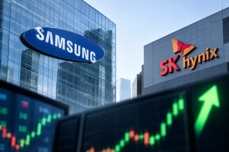 [특징주] 삼성전자, 장초반 2.4% 급등…SK하이닉스는 3% 뛰어 관련 경제 뉴스 대표 이미지