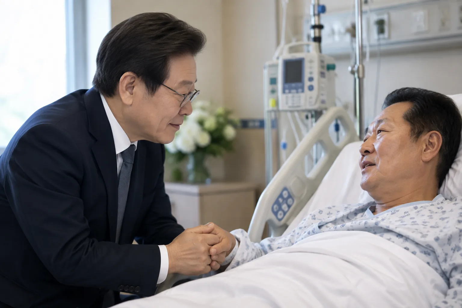 李대통령, '입원' 정청래와 통화…쾌유 기원하며 진영 통합 핵심 내용을 시각화한 이미지
