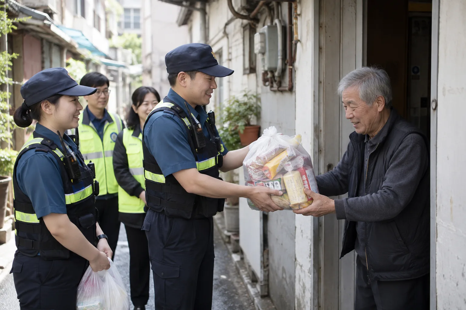 [게시판] 서울 용산서, 추석연휴 맞아 동자동 쪽방촌 물품 지원·합동순찰 배경과 파장을 설명하는 이미지