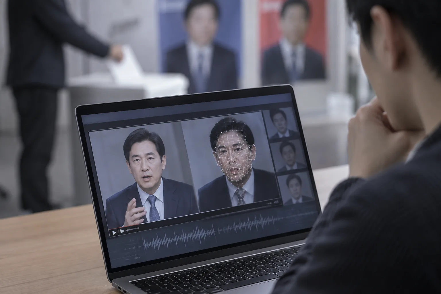 [단독] 선거철 '딥페이크' 지운다더니…32%가 '미삭제' 배경과 파장을 설명하는 이미지